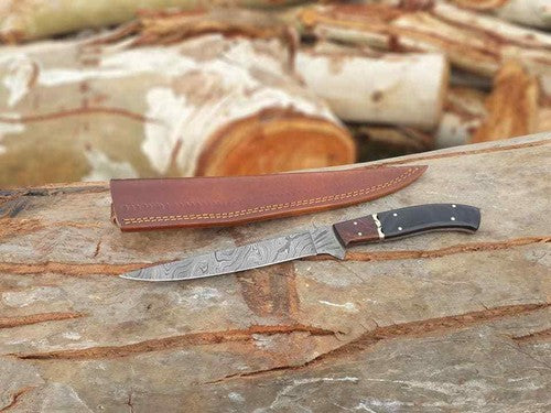 Damascus fillet knife