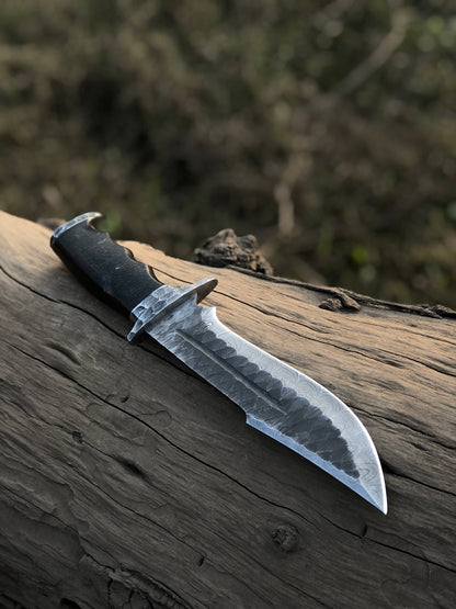 Custom handmade Damascus steel Bowie knife