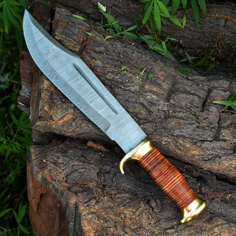 Crocodile Dundee Knife – 16-Inch Handmade Leather Handle Knife