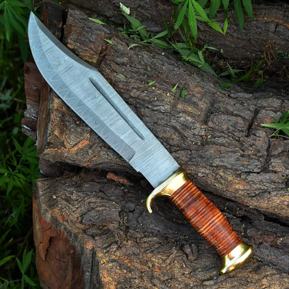 Crocodile Dundee Knife – 16-Inch Handmade Leather Handle Knife
