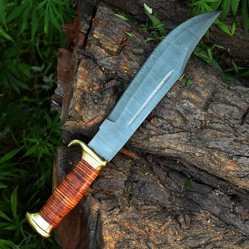 Crocodile Dundee Knife – 16-Inch Handmade Leather Handle Knife