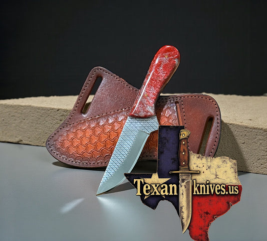 Old West Knife – Rustler’s Edge 4” Rasp Steel Blade with Epoxy Handle