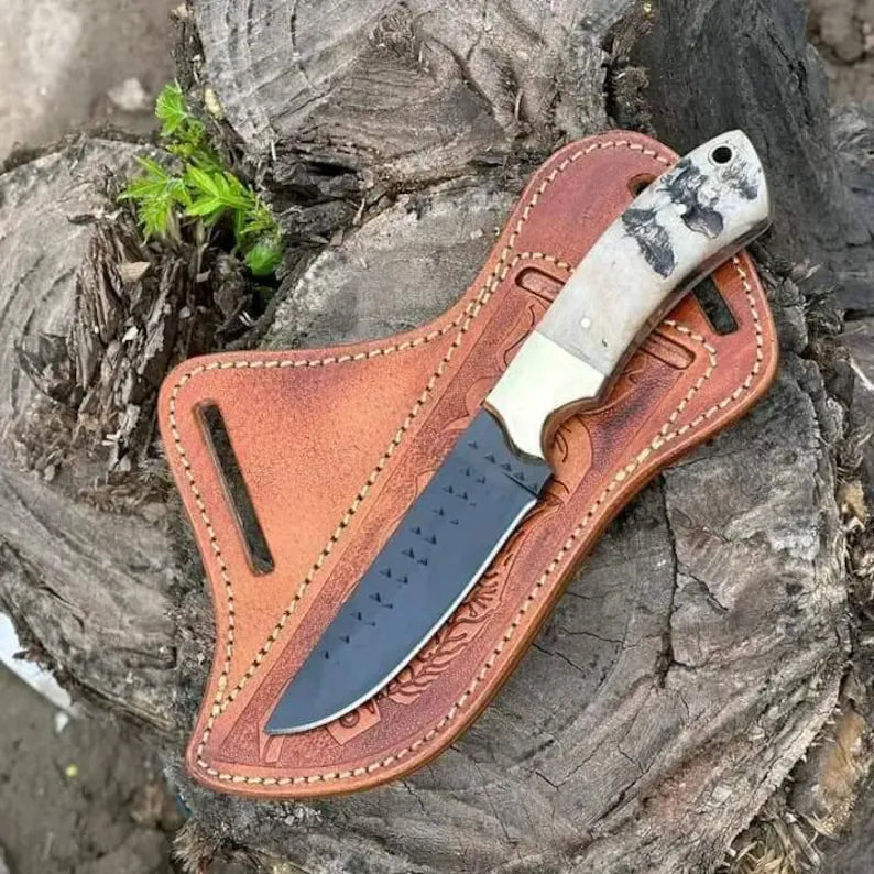Custom Handmade Rasp Tool Knife with Sheep Horn Handle – Knives Ranch Outdoor Gear

