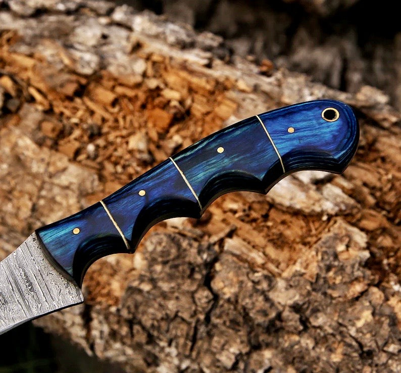 Handcrafted Damascus Steel Fillet Knife Perfect for Fishing