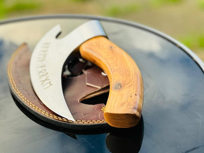 Sharp and Durable Vikings Pizza Cutter with Custom J2 Steel Blade