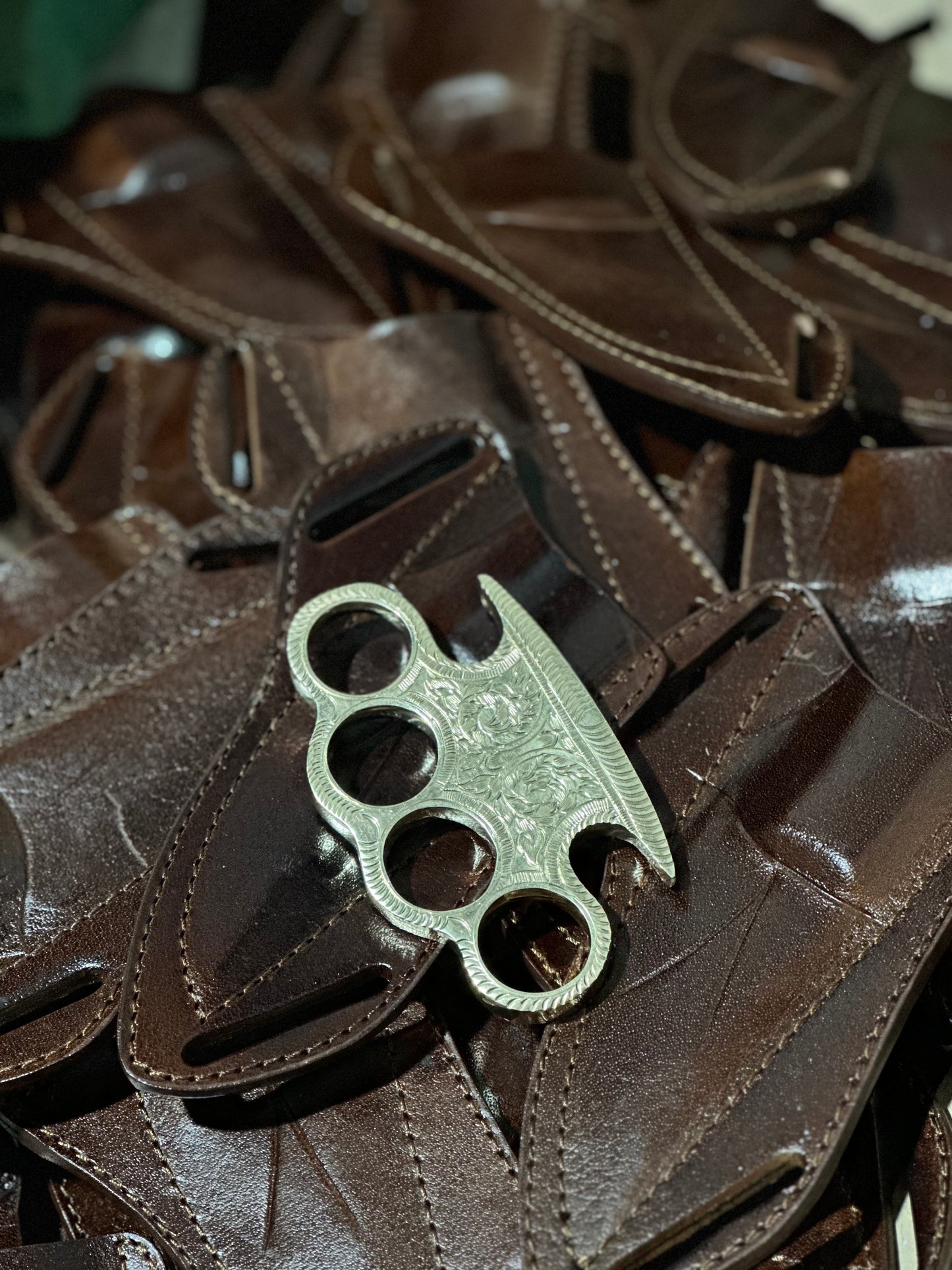 Solid Brass Knuckles with Polished Finish
